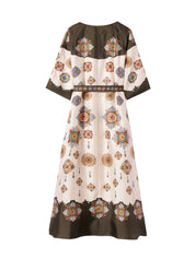 MUUMUU DRESS ROUND NECK (PLACEE)