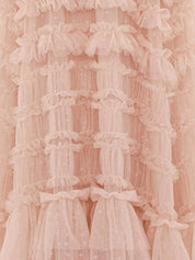 Valentine ruffle gown