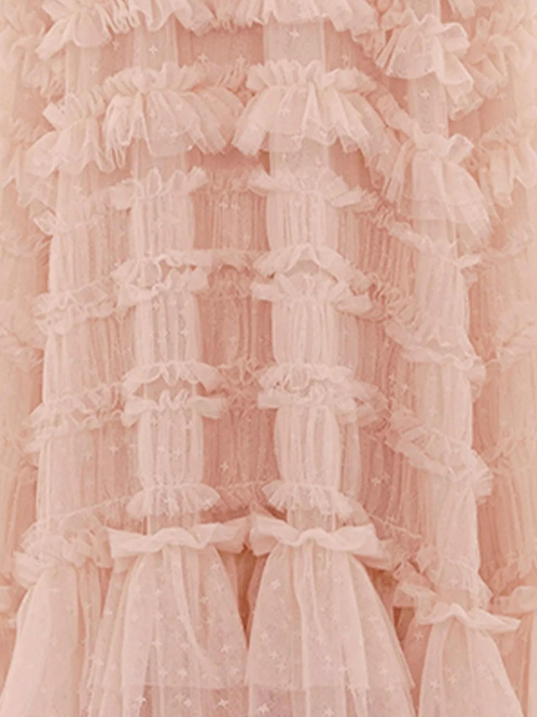 Valentine ruffle gown