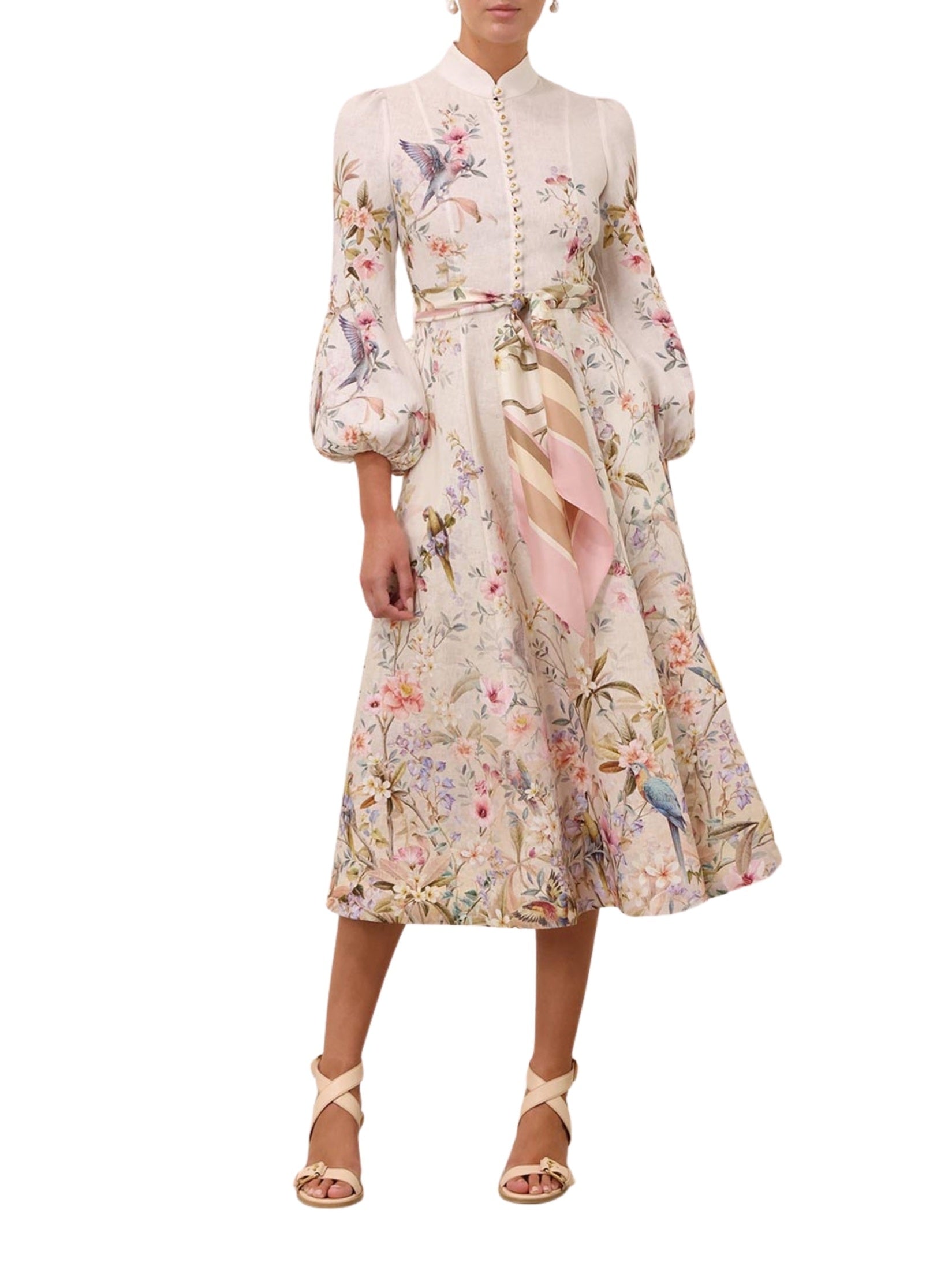 Rebellion button midi dress