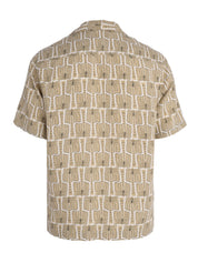 ROBERTO PALMEIRA PRINTED LINEN S/L Shirts