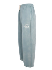 Washed cut-off hem sweat pants