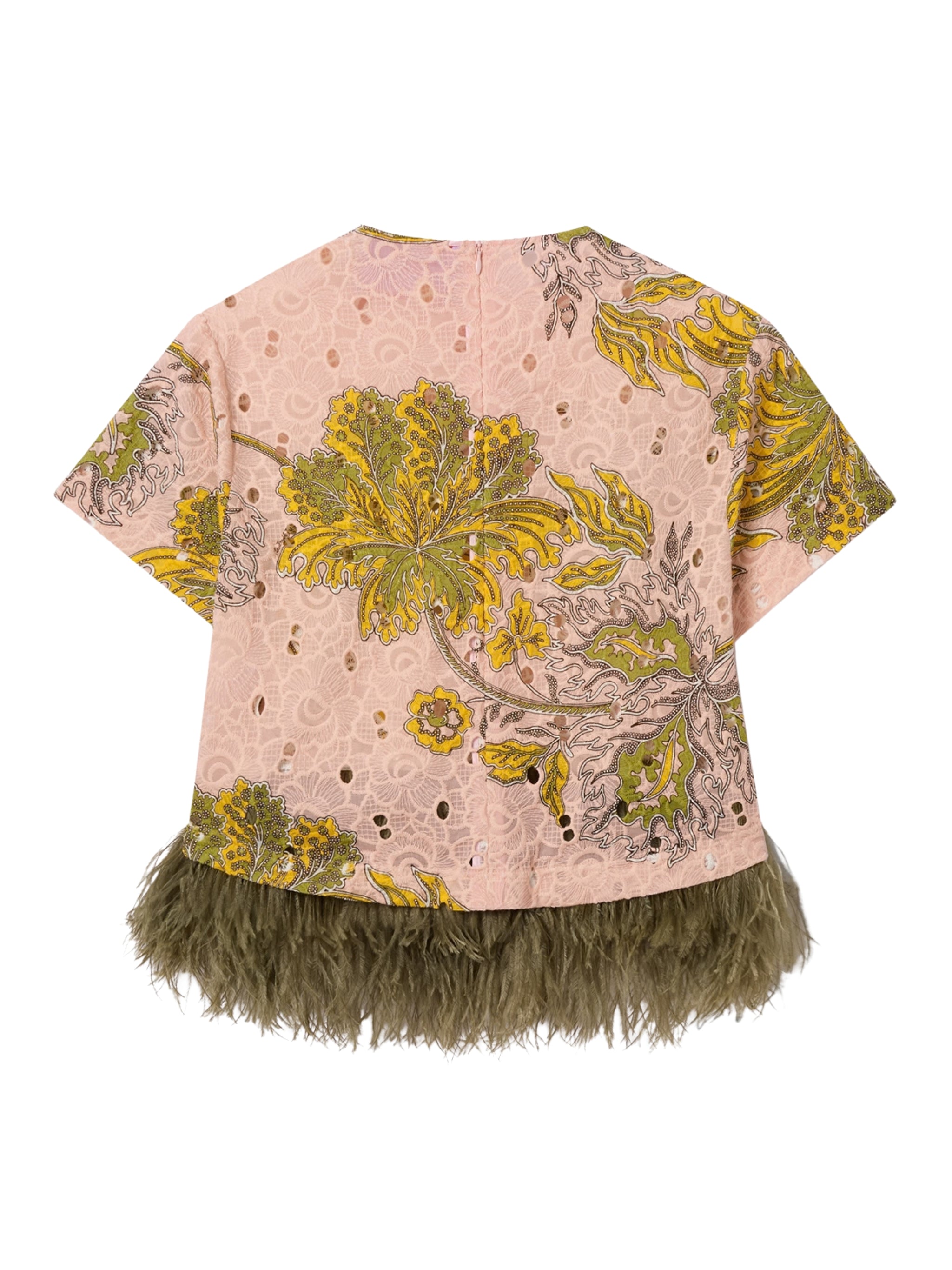La scala tee (with feathers)