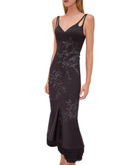 RAQUEL EMBROIDERED MIDI DRESS