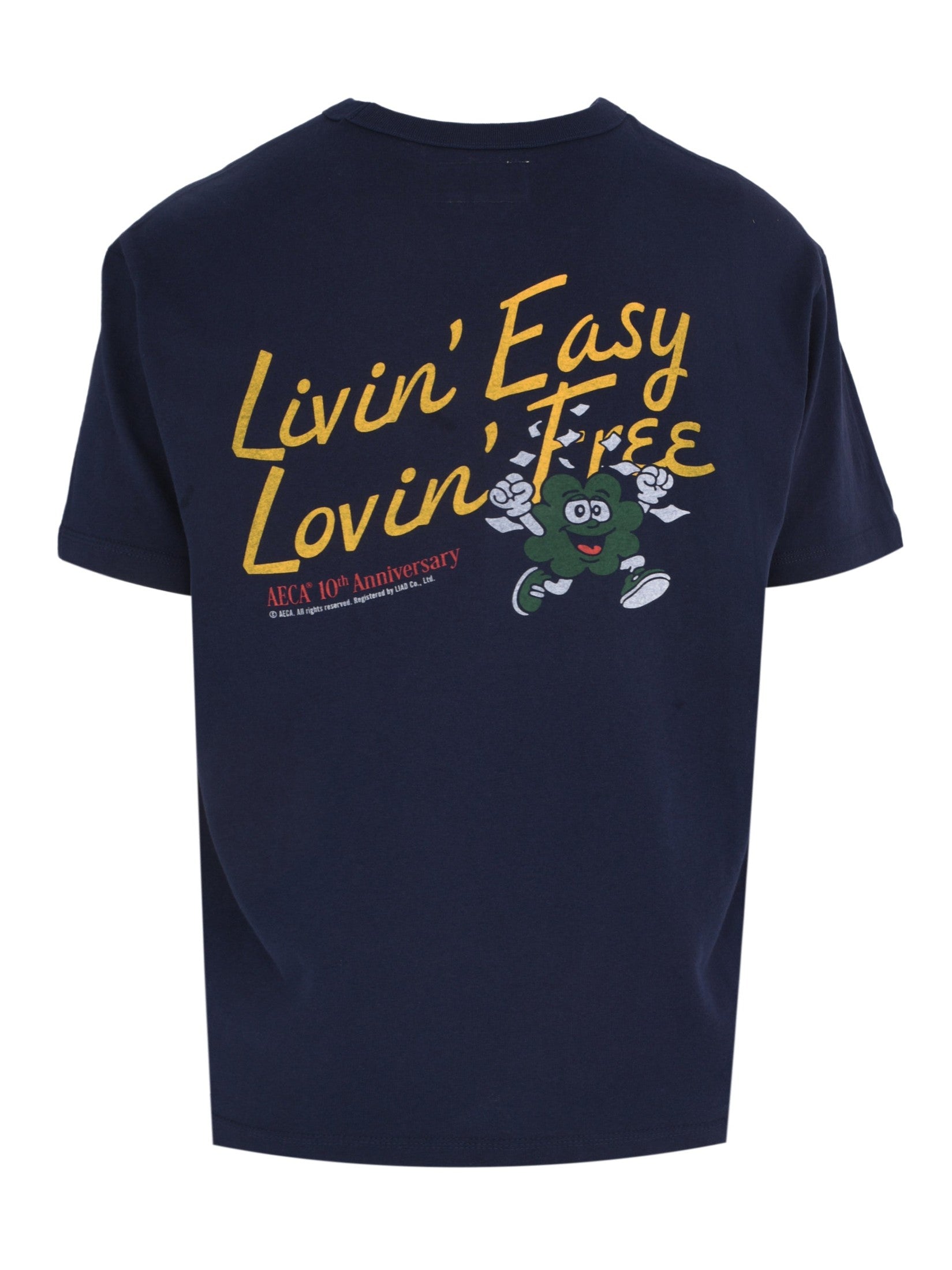 Aeca 10th anniversary livin easy half sleeve te