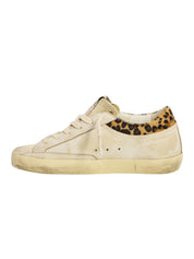 Super-Star Leather Sneakers with Horsy Leo Collar