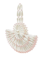 Ivory & blush small selene tote