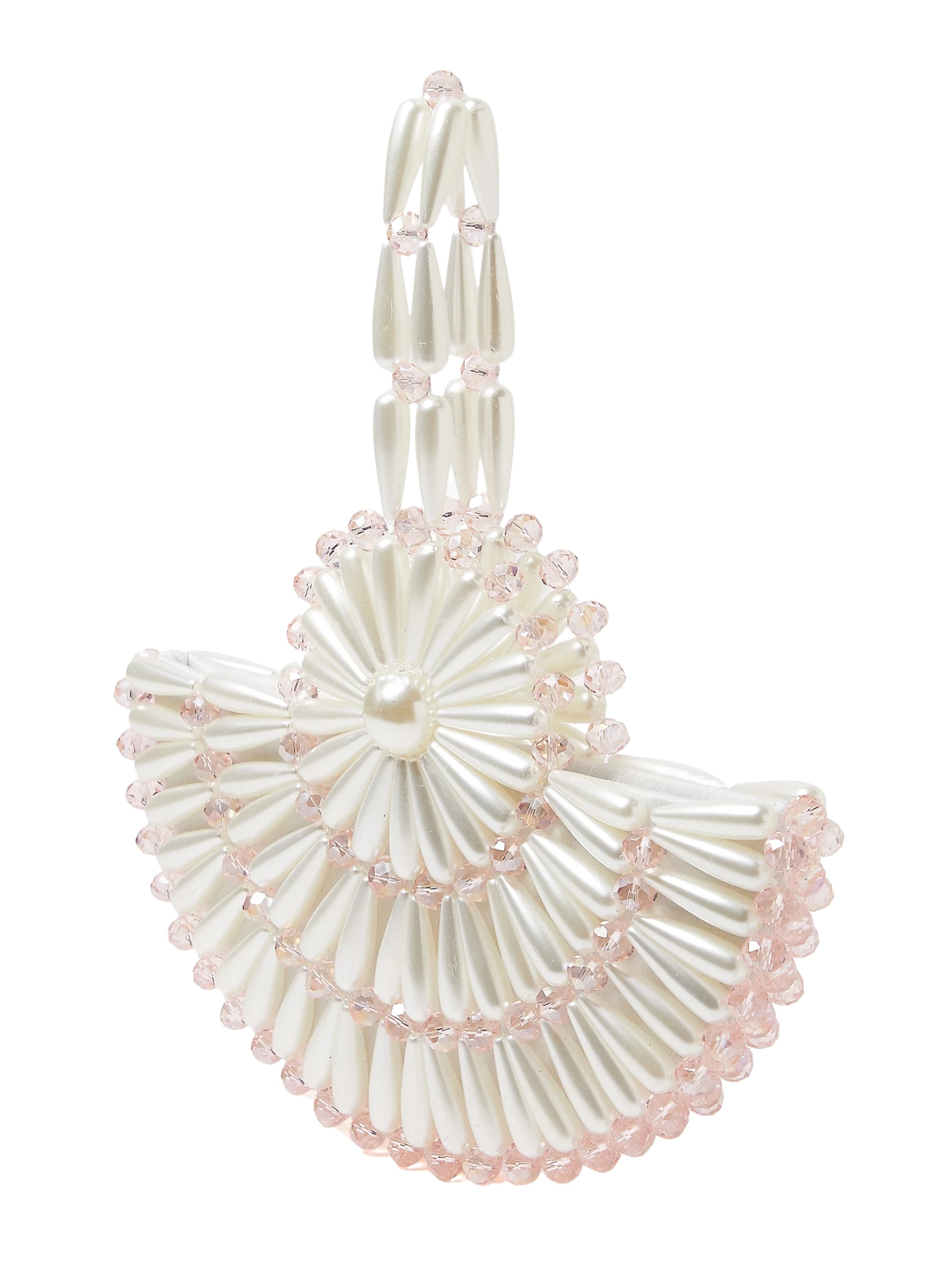 Ivory & blush small selene tote