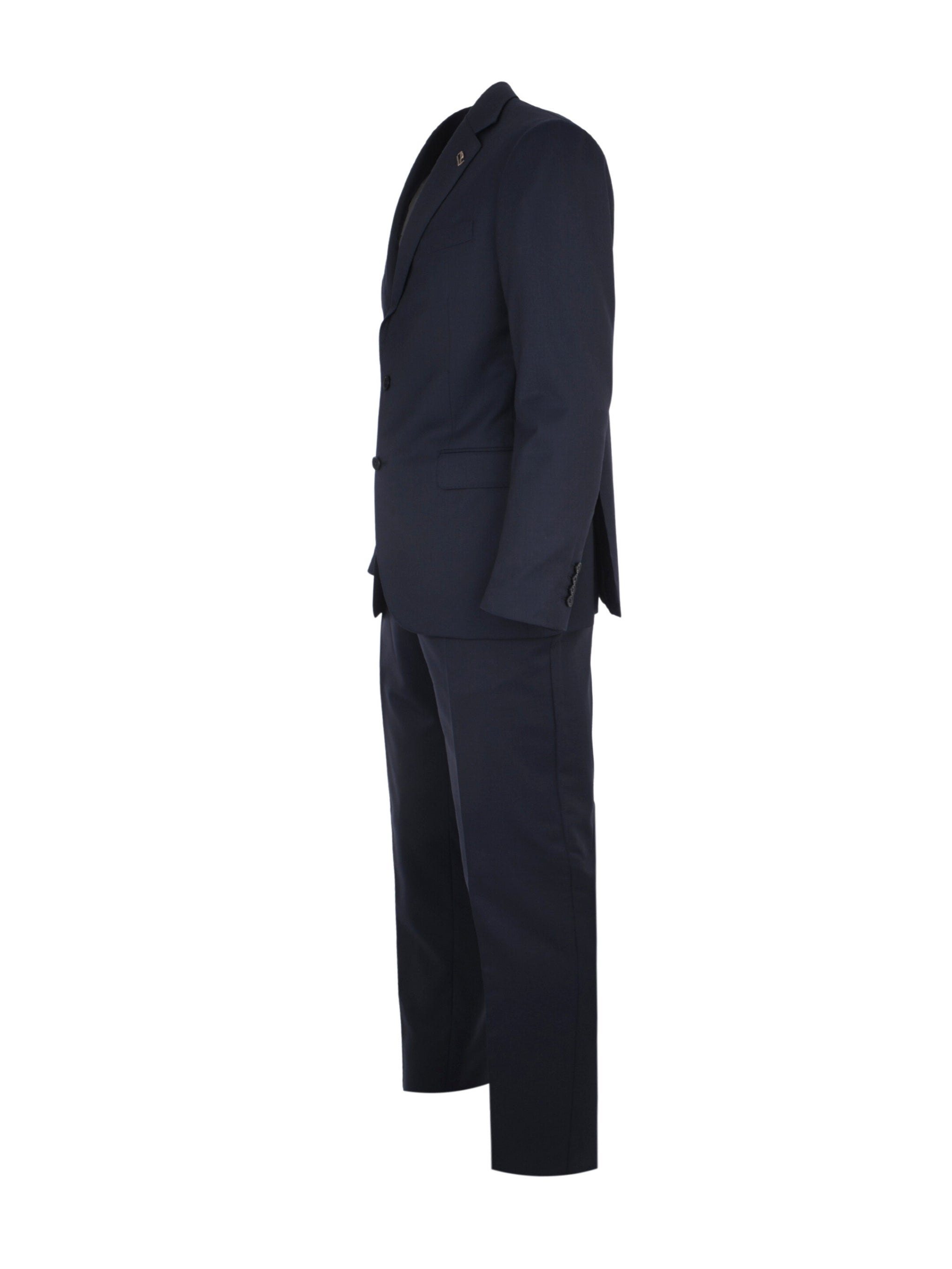 Vicenza Suit In Pure Wool Navy Blue