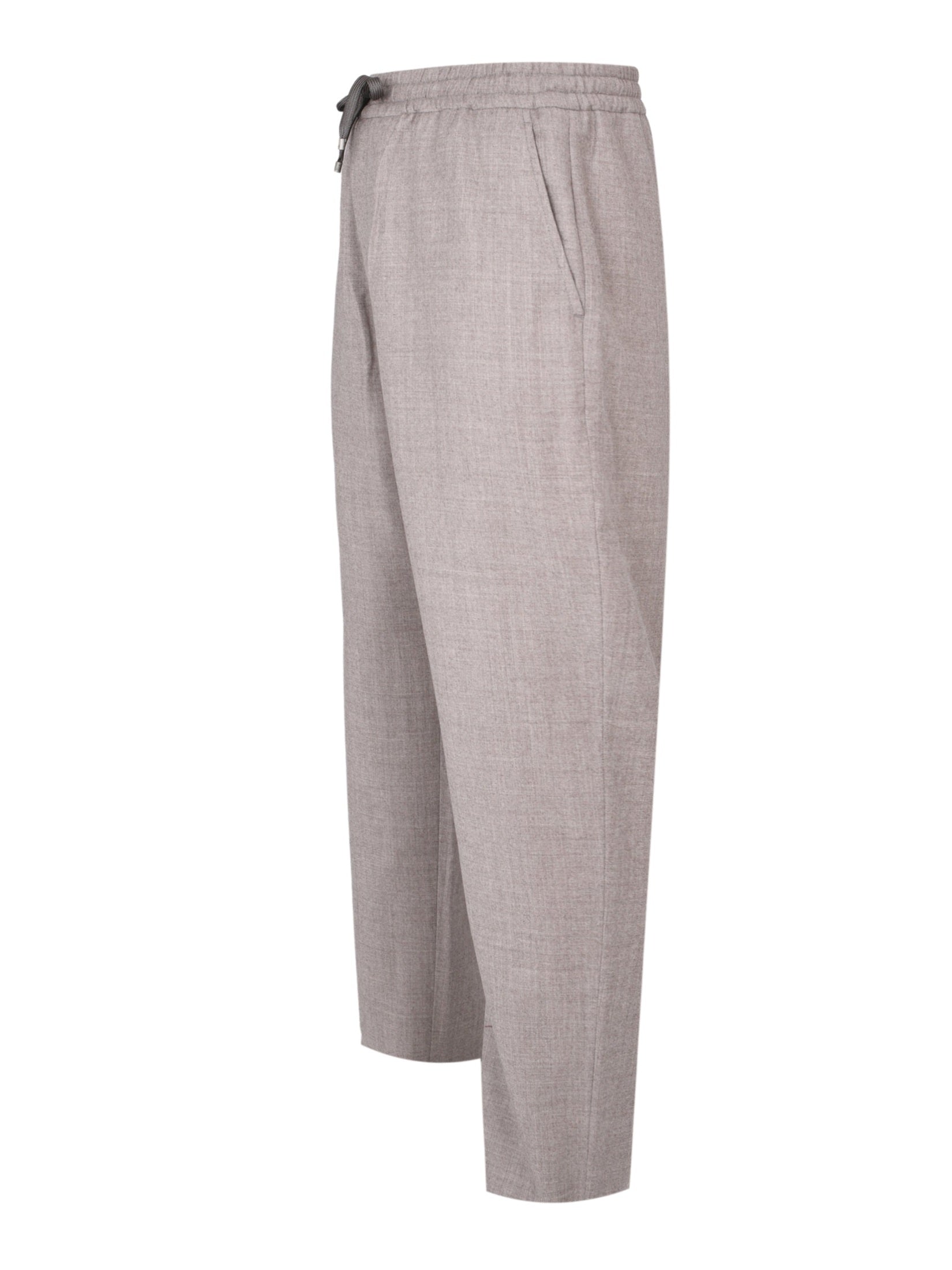 Long formal trouser light wool flannel