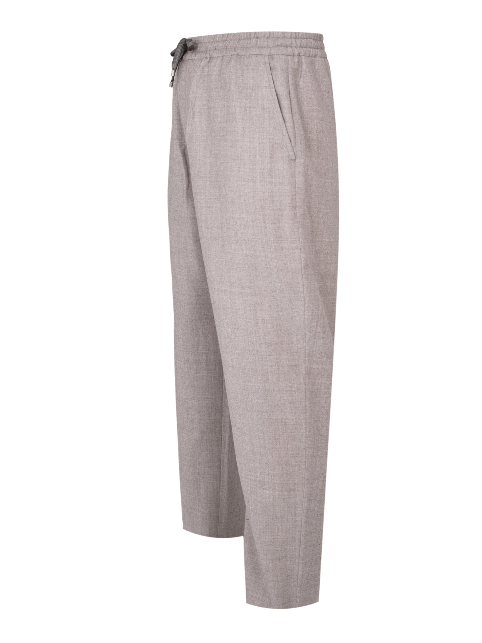 Long formal trouser light wool flannel