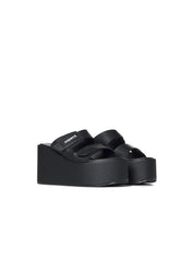 DOUBLE STRAP WEDGE SANDAL