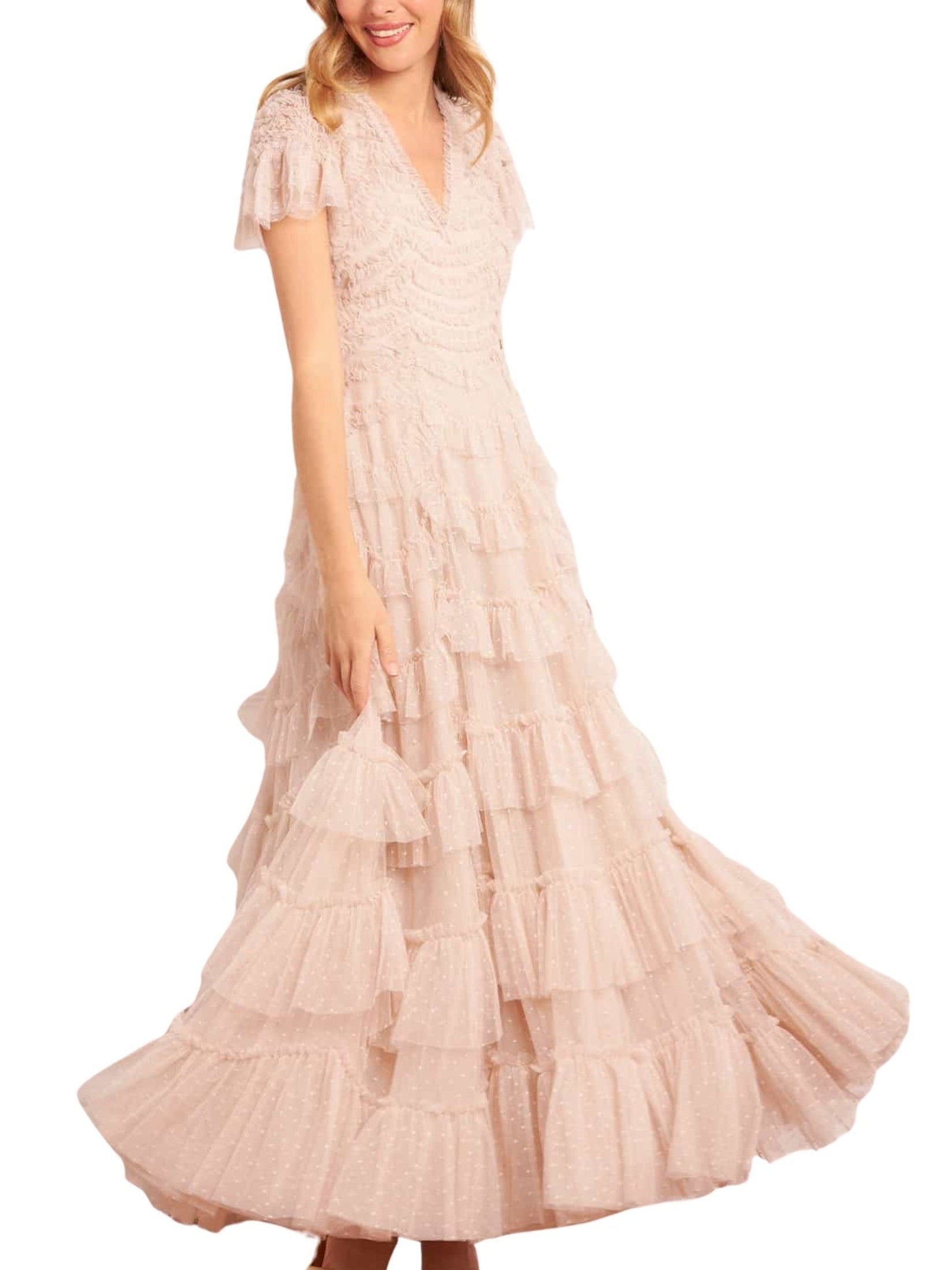 Aviana v-neck gown