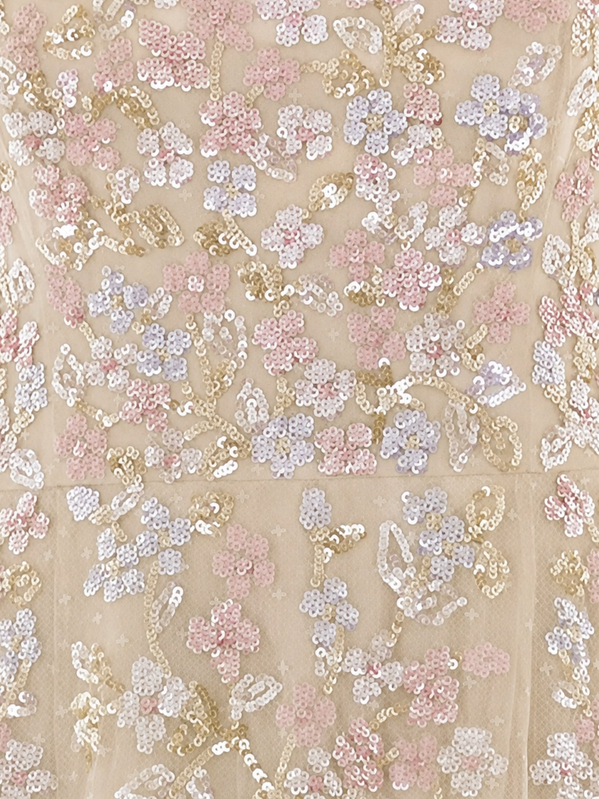 Forget-me-not strapless gown