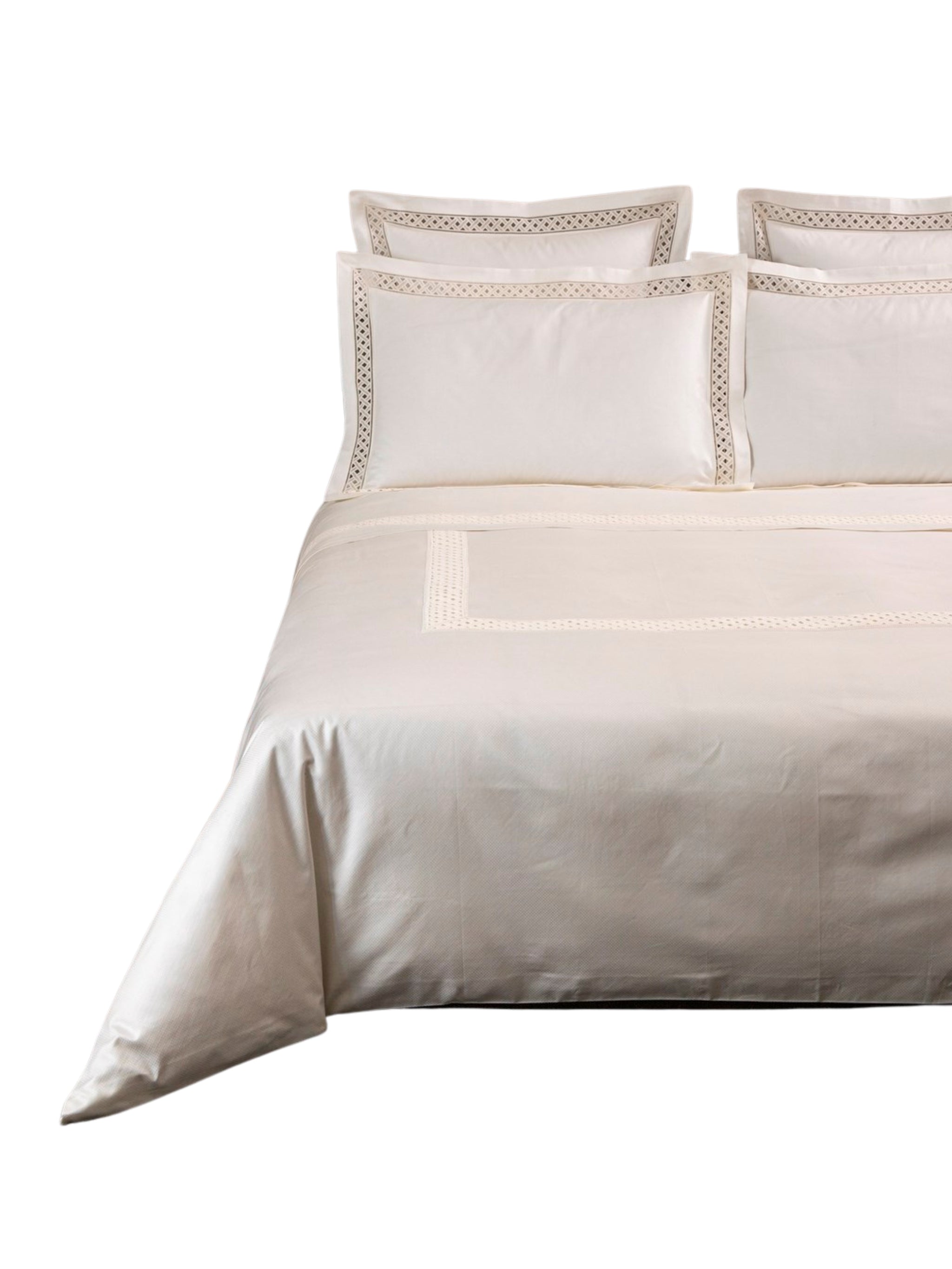 Lozenge lace bedset +2/51x71 20"x28"