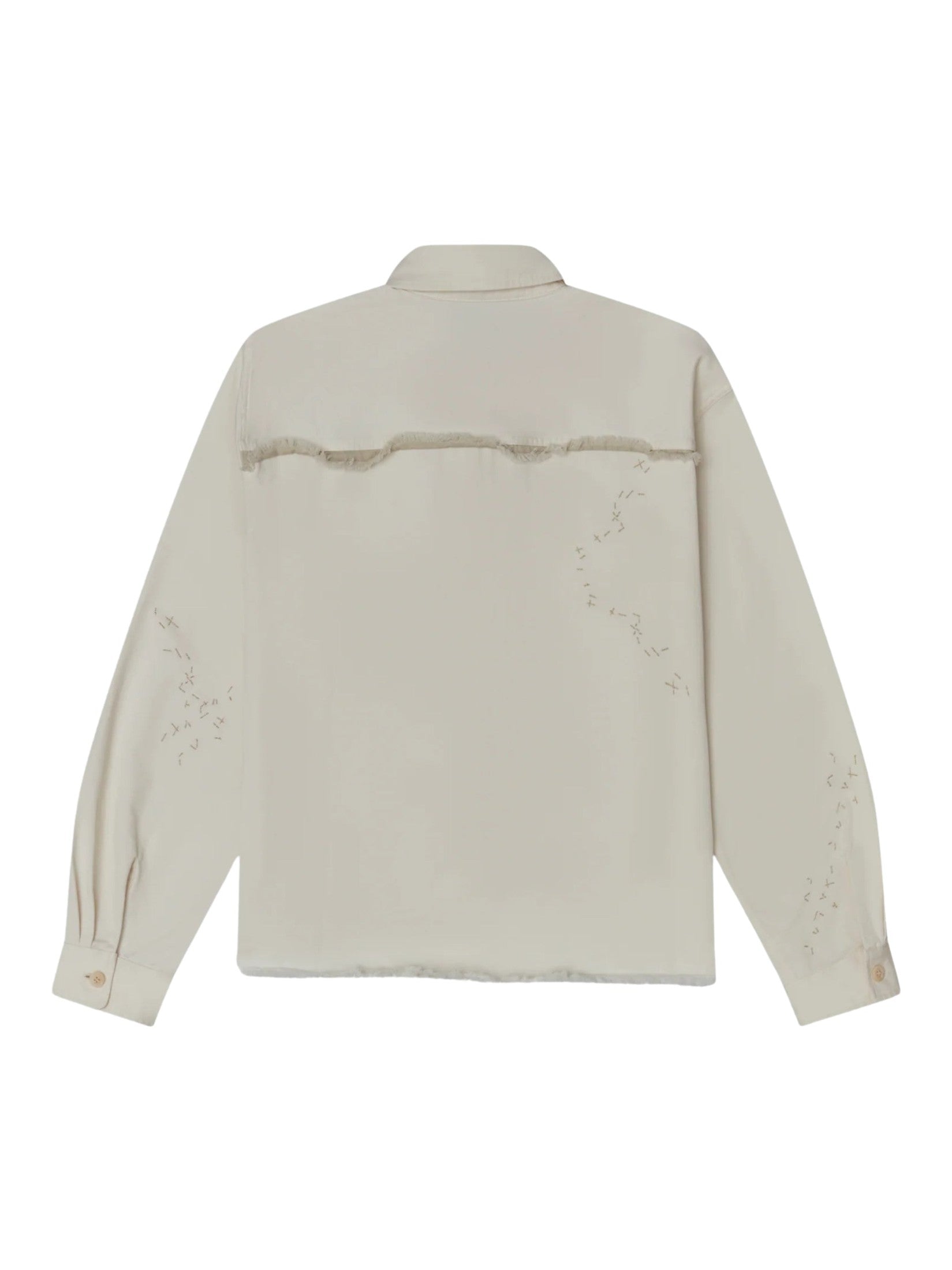 Sleazer cropped overshirt beige