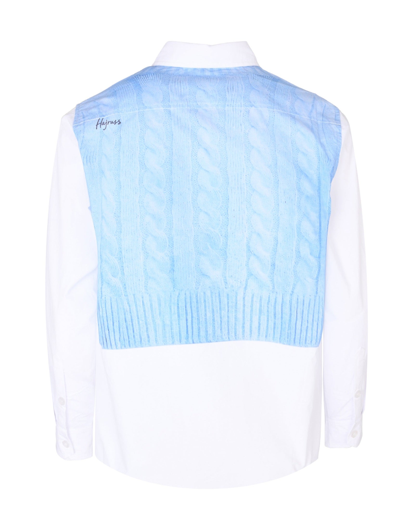 Sweater print cotton shirt