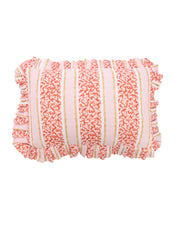 Ruffled cushion 30*50 bagatelle red