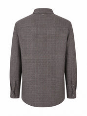 Shirt wool silk check