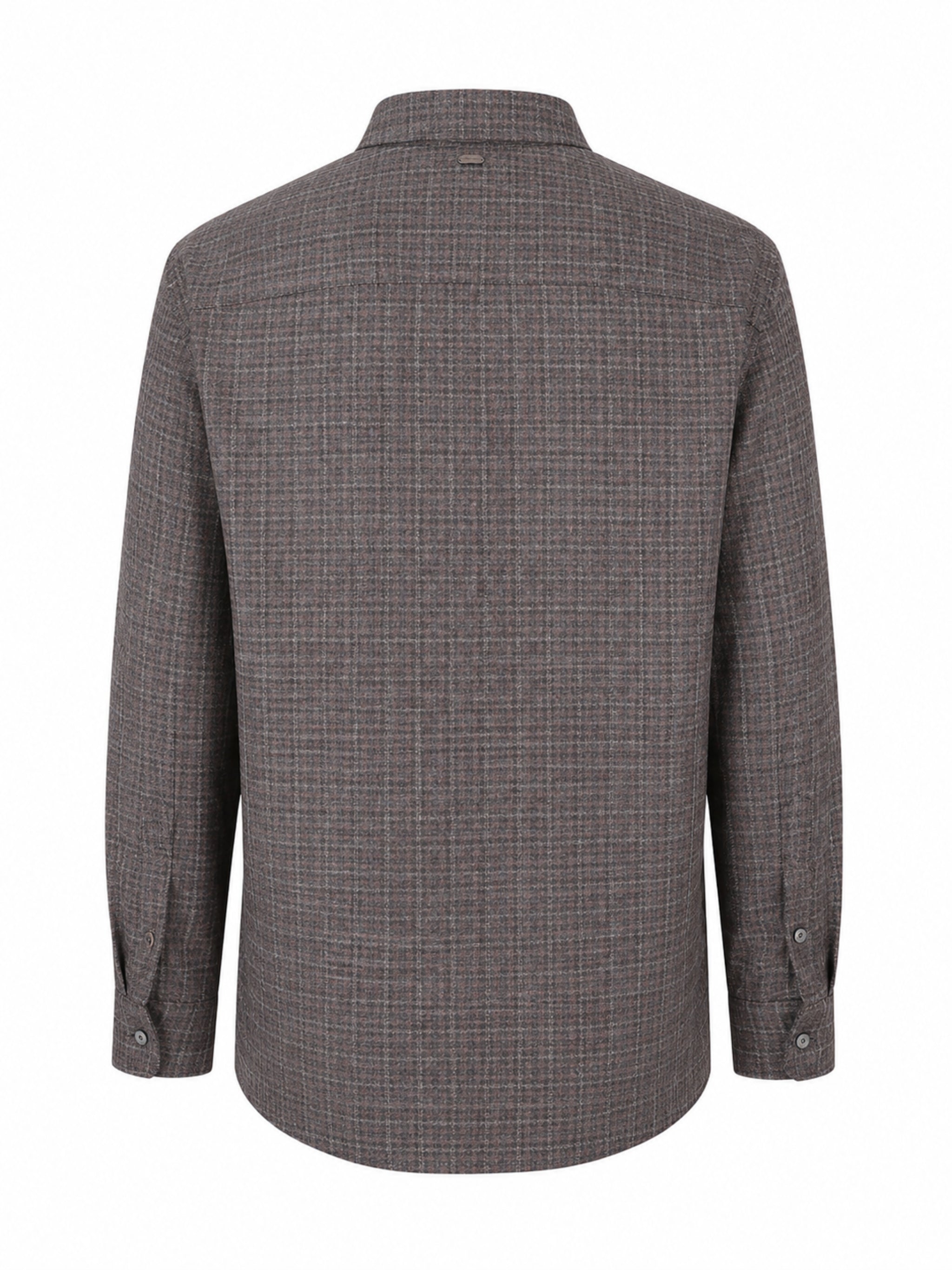 Shirt wool silk check