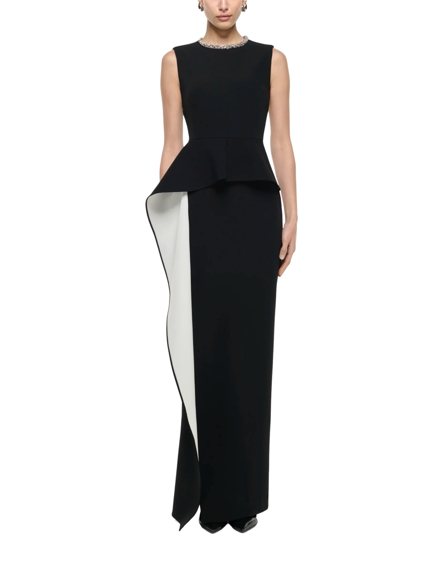 Waist drape gown