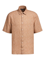 Castro linen shirt s/s angra madeira print