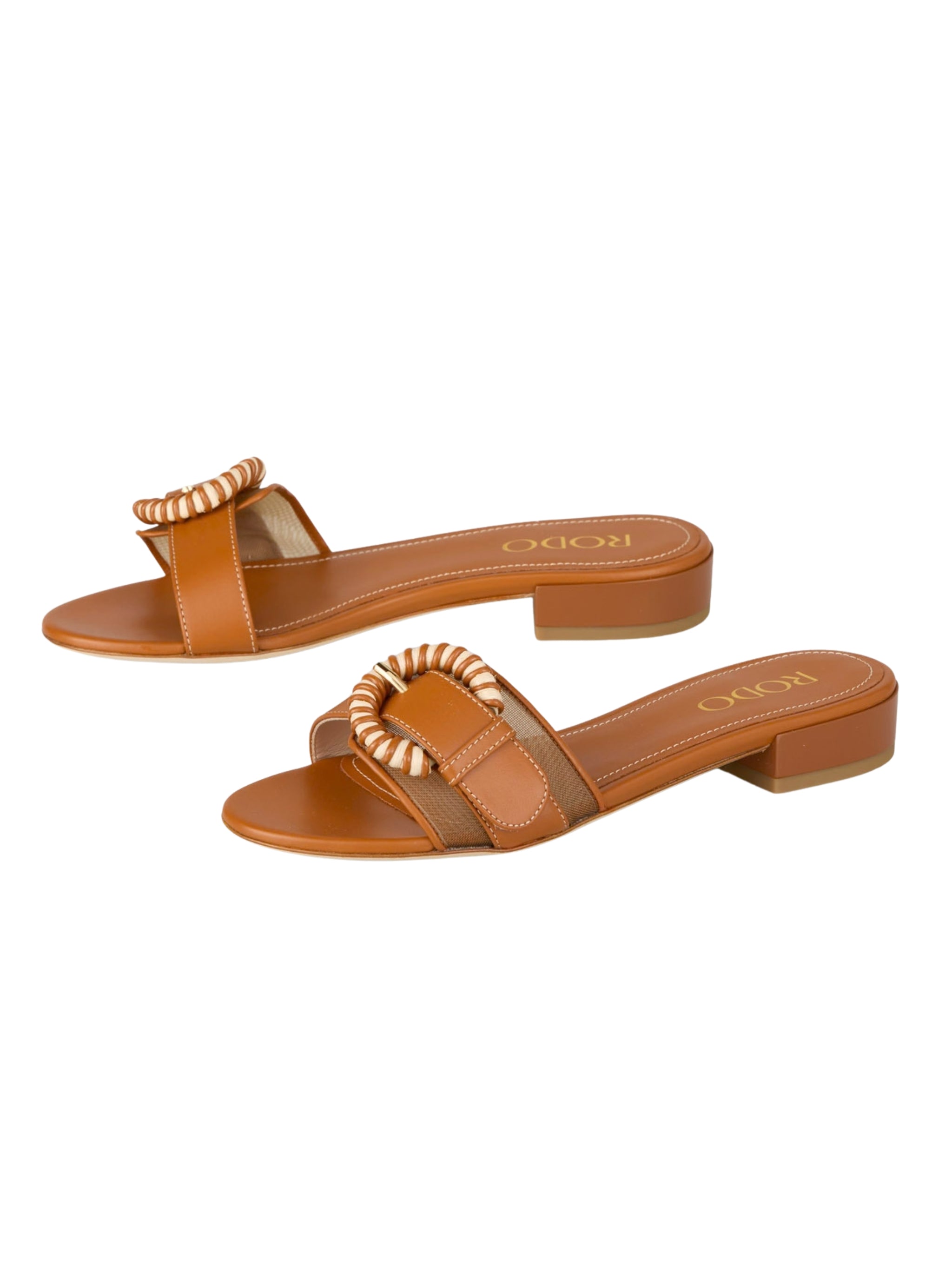 Flat slide sandals