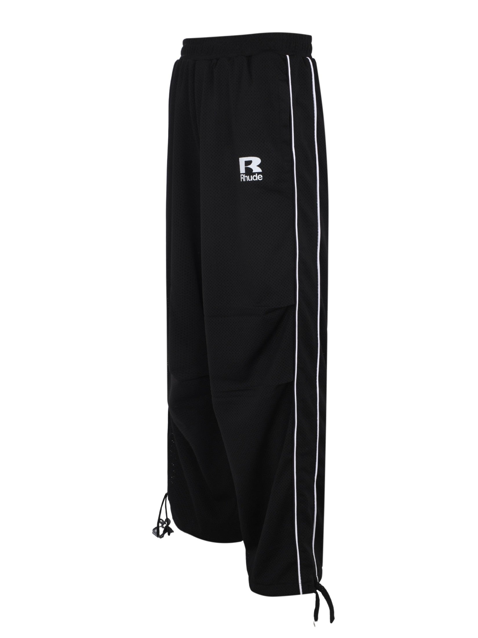Rhude mesh piping parachute track pant