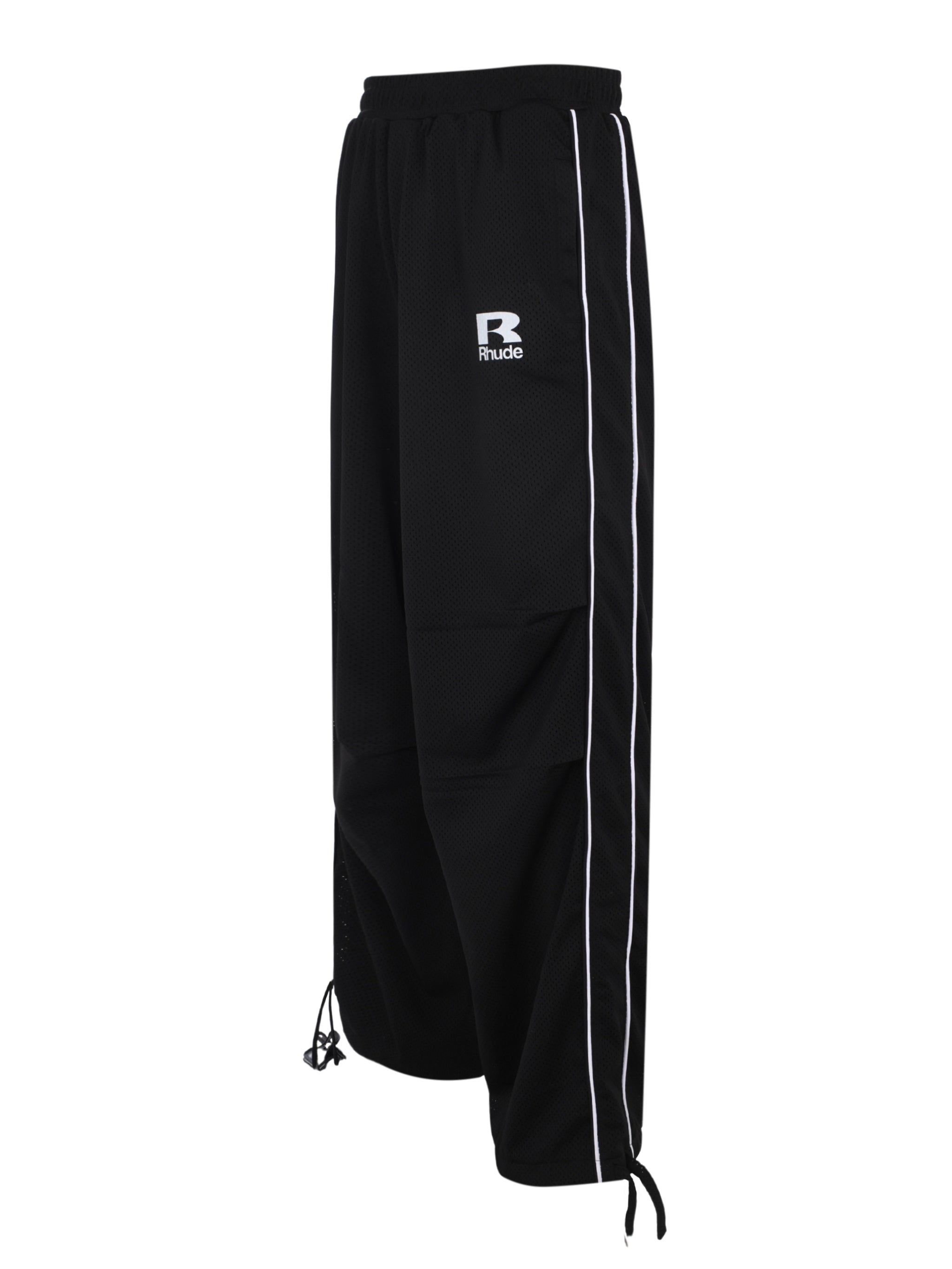 Rhude mesh piping parachute track pant