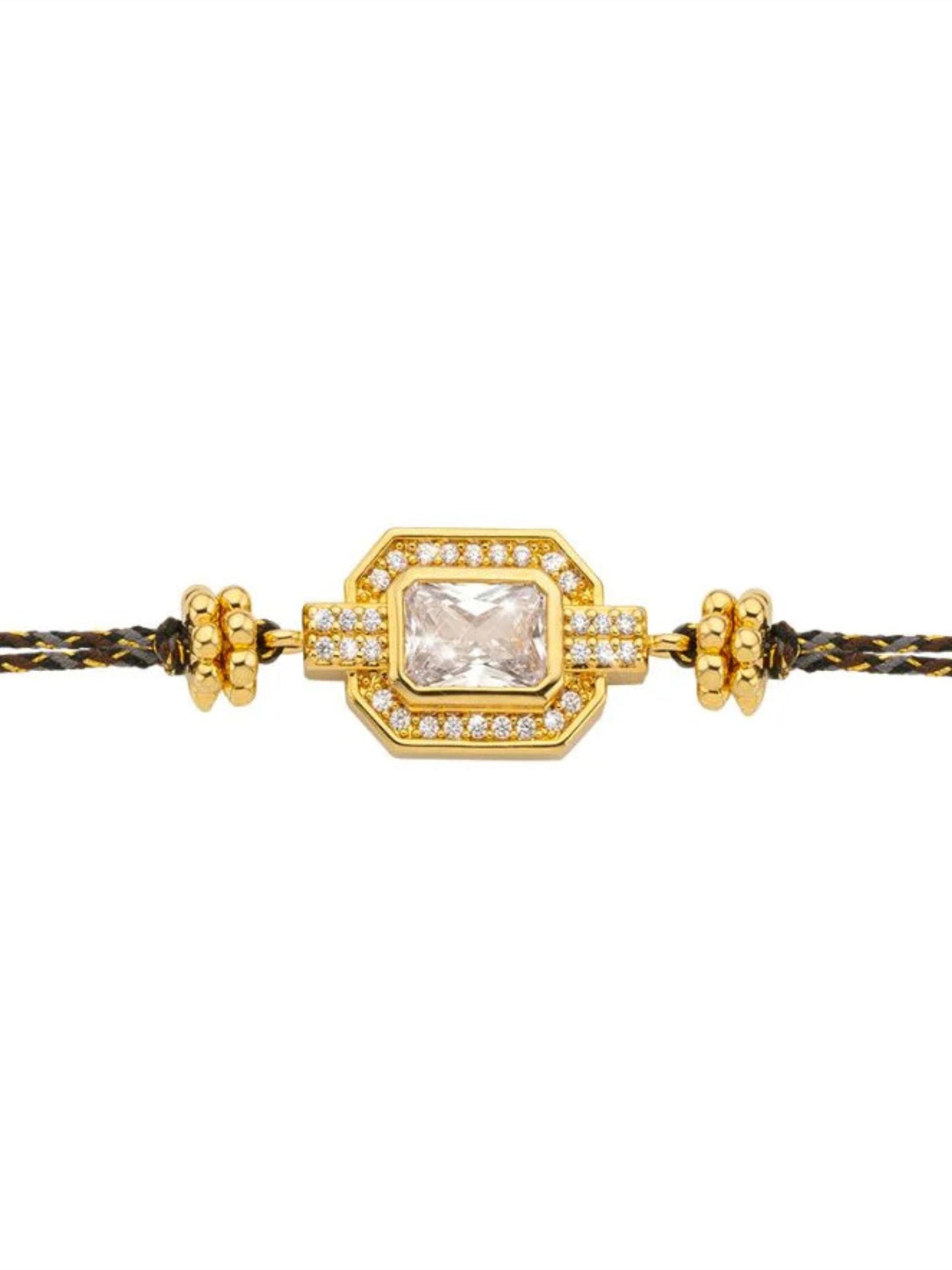 Gold shiny art deco