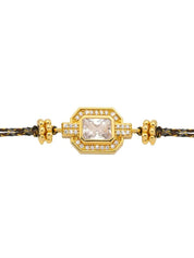 Gold shiny art deco
