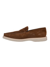 Loafer perf.s.suede brown