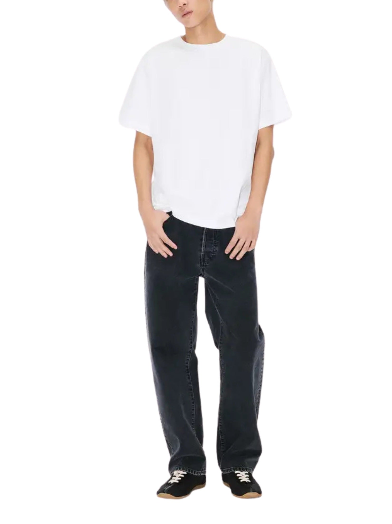 'boke flower 2.0' embroidered oversized t-shirt in cotton