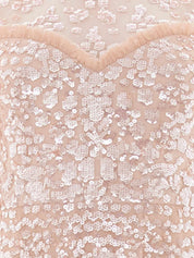 Anais sequin short sleeve gown