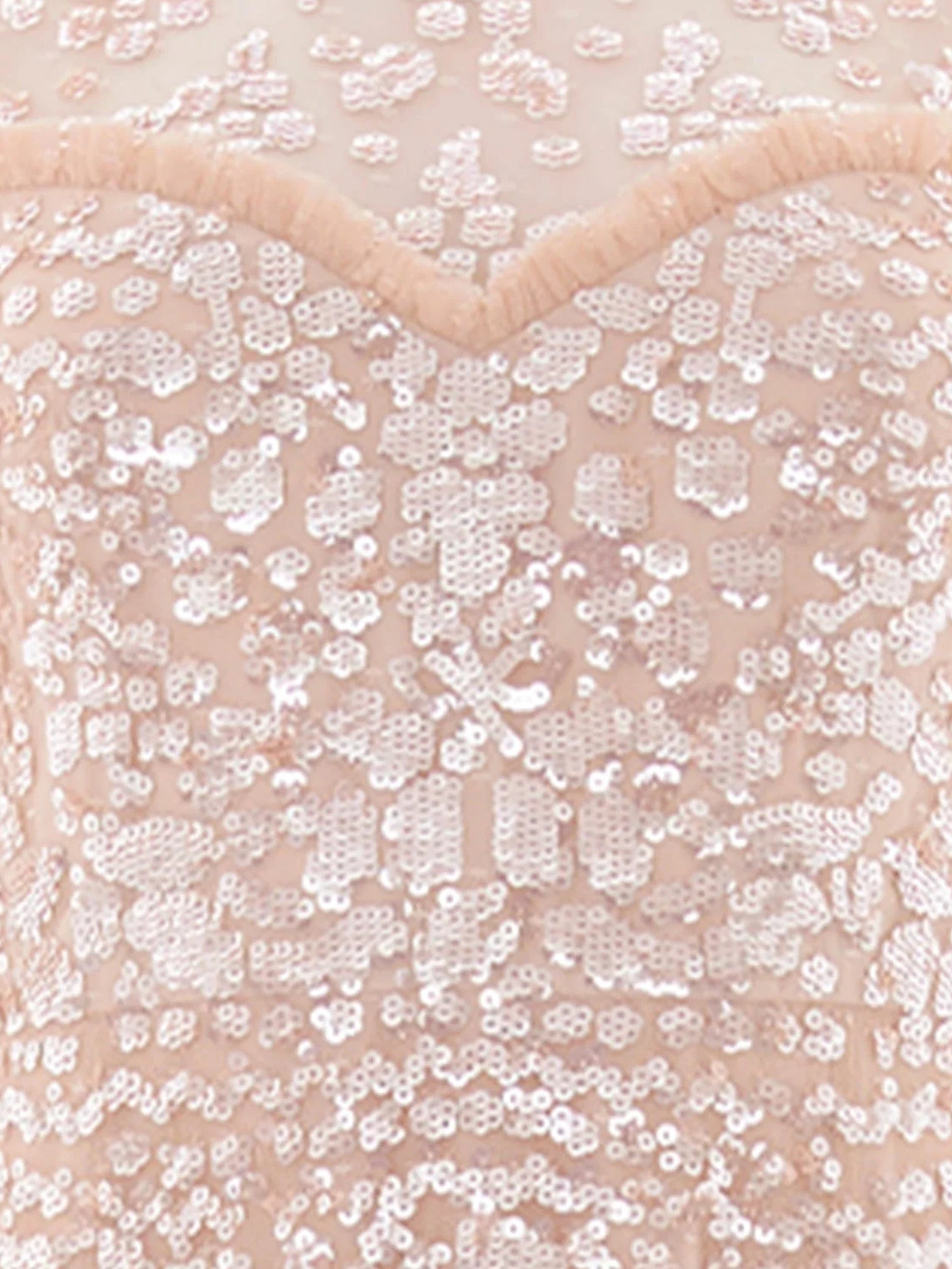 Anais sequin short sleeve gown
