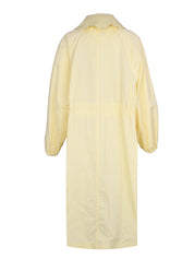 Ottoman long trench with detachable embroidered collar