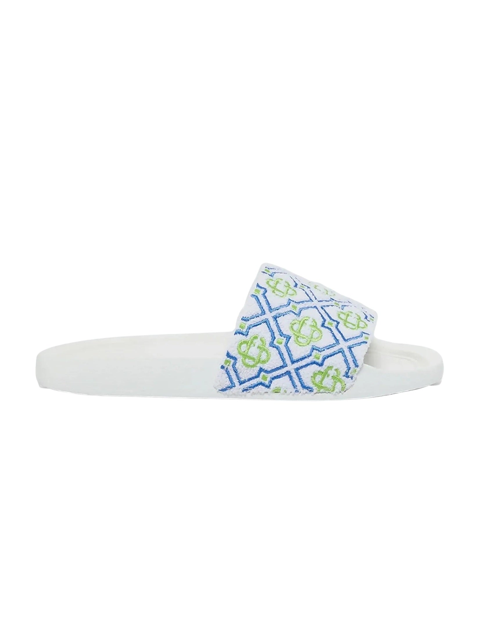 Mens monogram pool slide