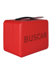 Buscar red hard case handbag