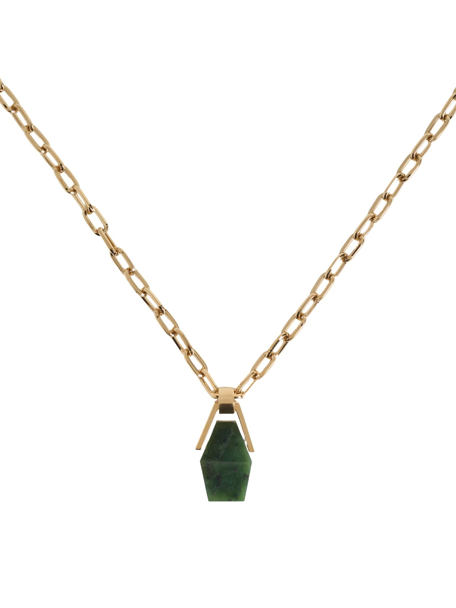 Portal necklace green jade