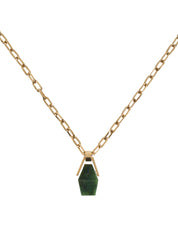 Portal necklace green jade