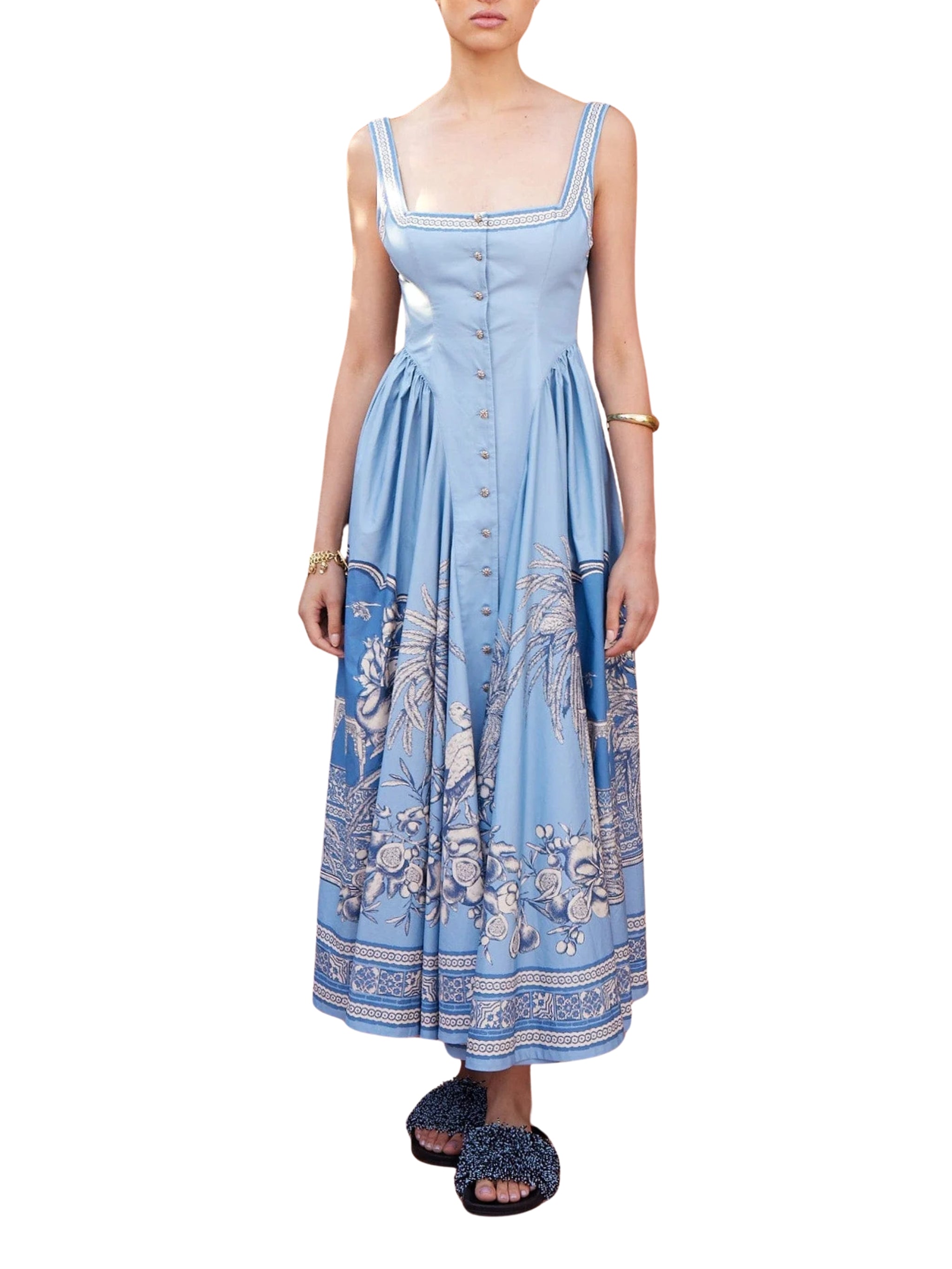 Villa romantica midi dress