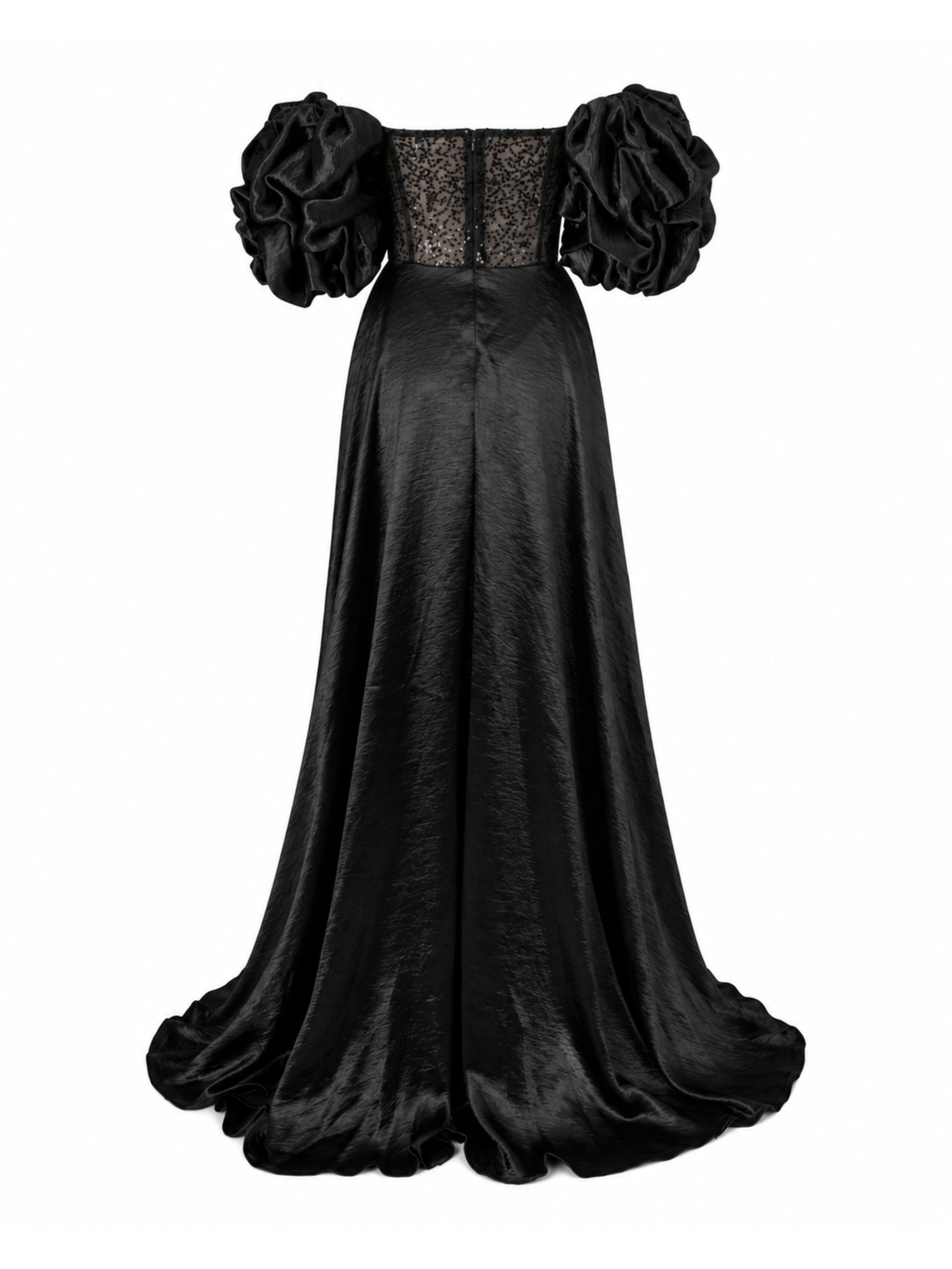 Satin-Crystal Dress