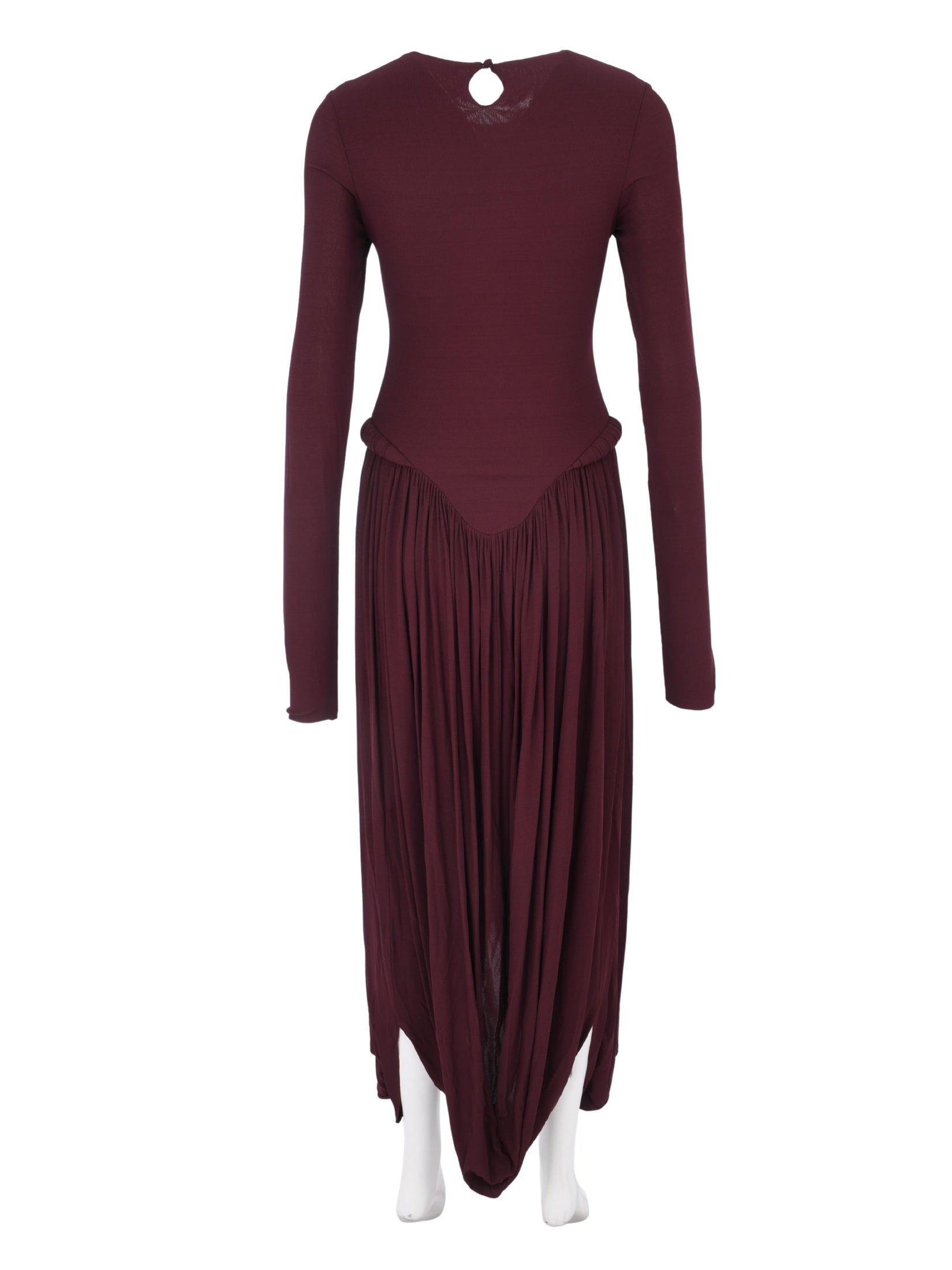 Structured pleated midi dress