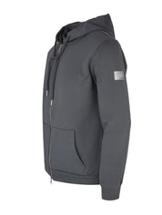 Hoodie zip signal grey small 10