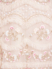 Marina ruffle ankle gown