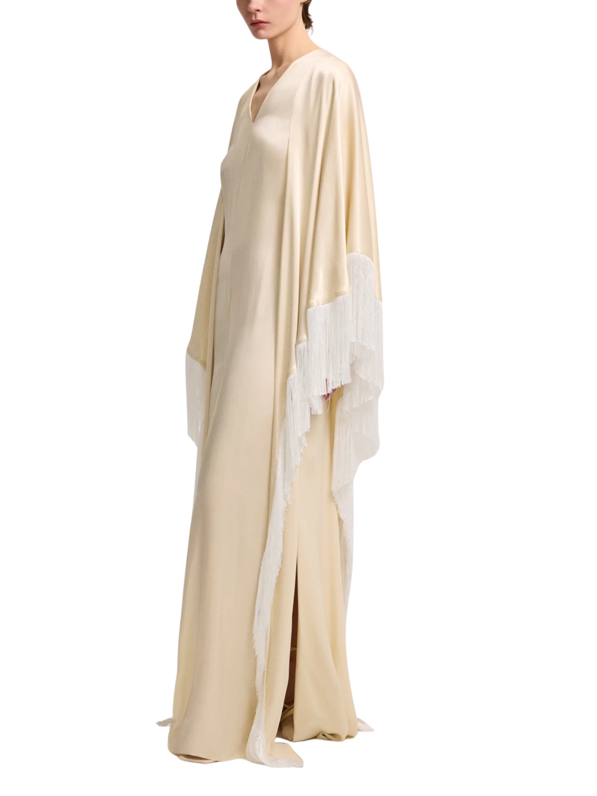 LONG DRESS WITH TASSEL DETAIL