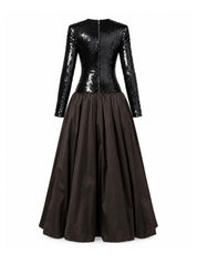 Sequins maxi bubble dress