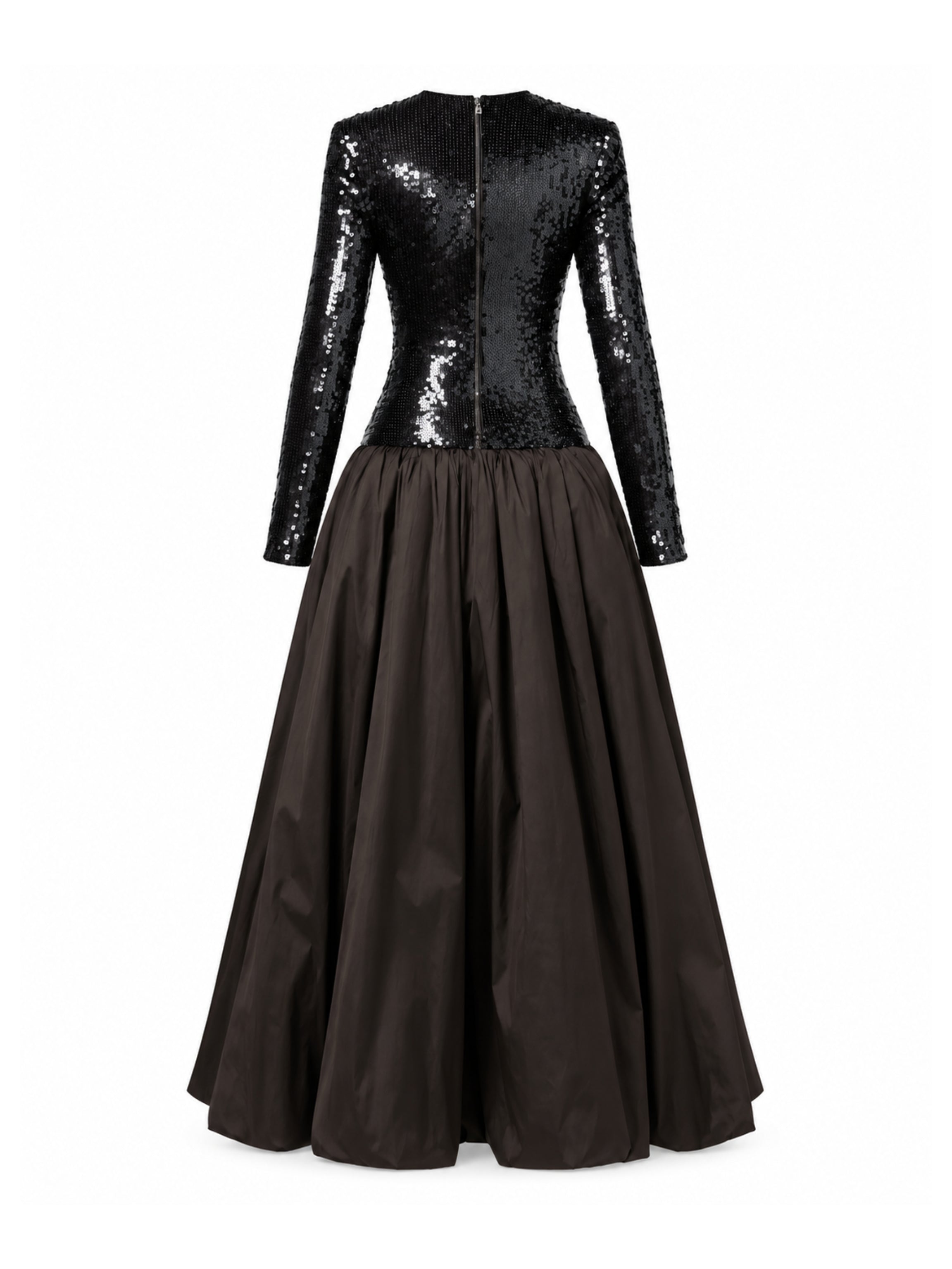 Sequins maxi bubble dress