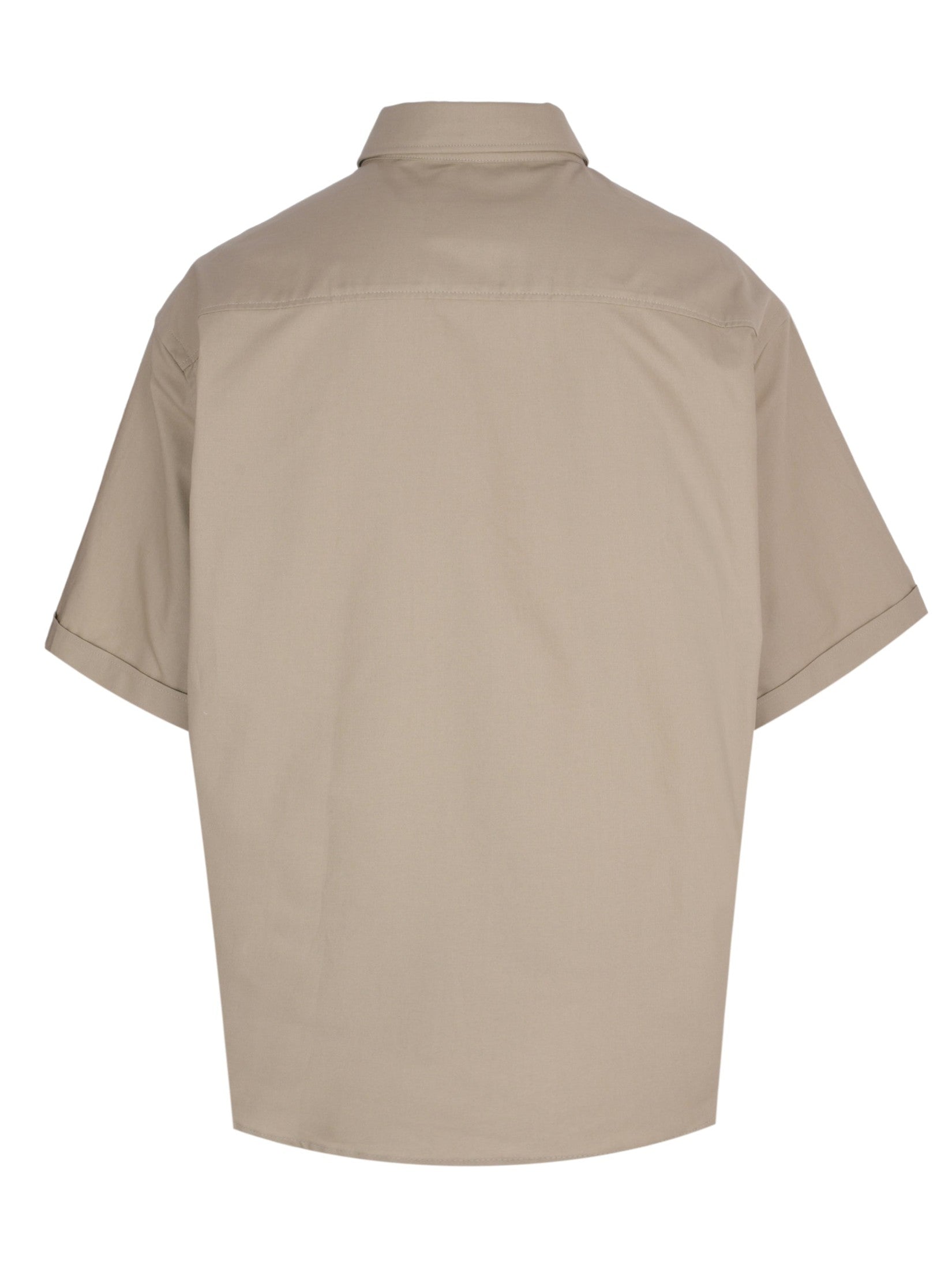 Embroidered boxy short sleeve shirt