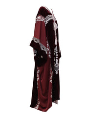 Silk-velvet emrodery kaftan